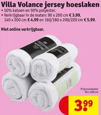 Kruidvat Villa Volance jersey hoeslaken aanbieding