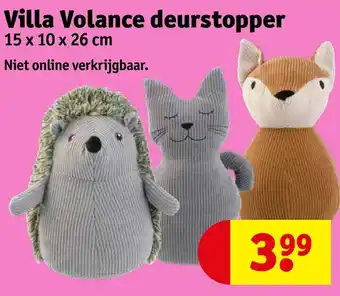 Kruidvat Villa Volance deurstopper aanbieding