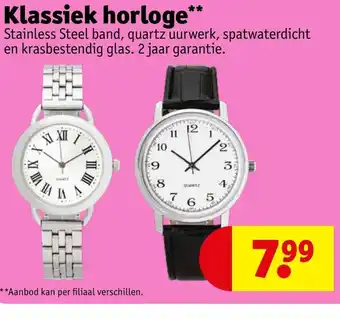 Kruidvat Klassiek horloge aanbieding