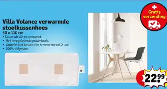 Kruidvat Villa Volance verwarmde stoelkussenhoes aanbieding