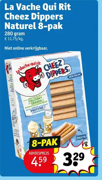 Kruidvat La Vache Qui Rit Cheez Dippers Naturel aanbieding