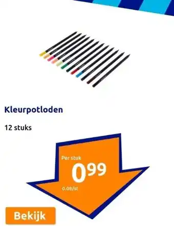 Action Kleurpotloden aanbieding
