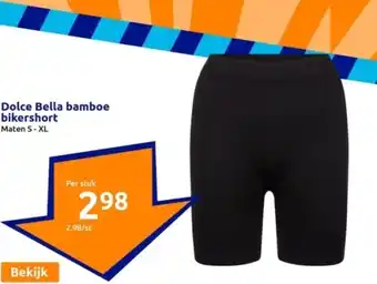 Action Dolce bella bamboe bikershort aanbieding