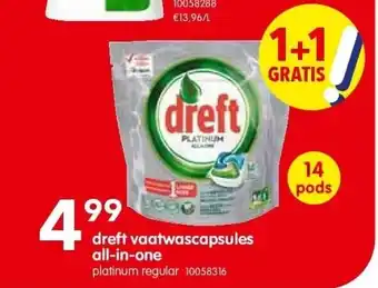Dreft vaatwascapsules all-in-one