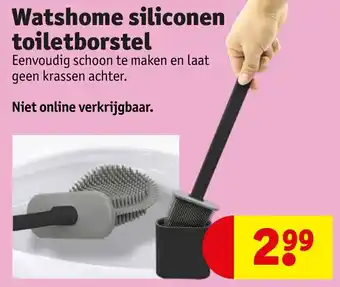 Kruidvat Watshome siliconen toiletborstel aanbieding