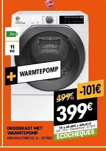 Electro Depot Droogkast met warmtepomp aanbieding