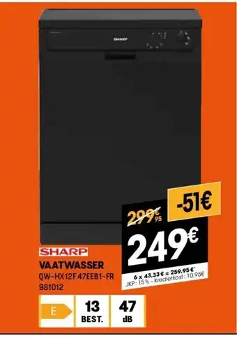 Electro Depot Vaatwasser aanbieding