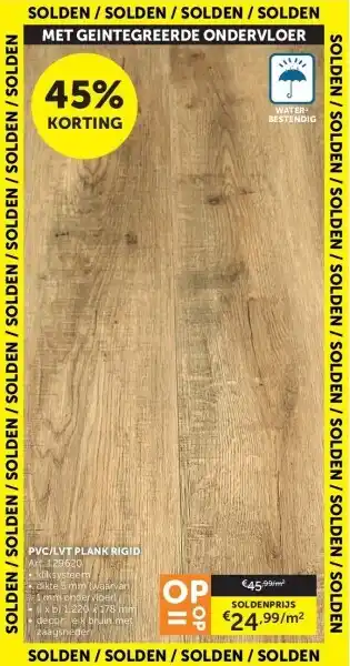 Zelfbouwmarkt Pvc/lvt plank rigid aanbieding