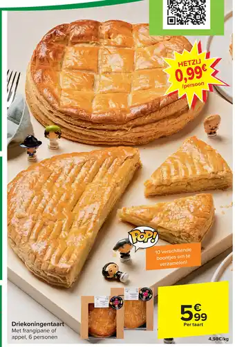 Carrefour Market Driekoningentaart Per taart aanbieding