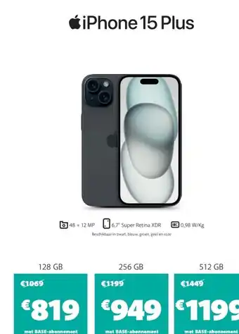 Base Iphone 15 plus aanbieding