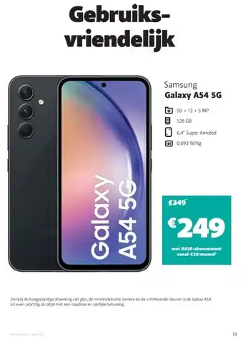 Base Samsung galaxy a54 5g aanbieding
