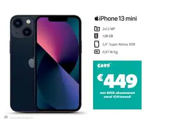 Base Iphone 13 mini aanbieding