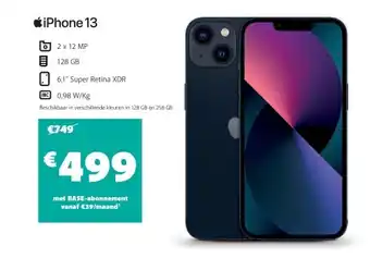 Base Iphone 13 aanbieding