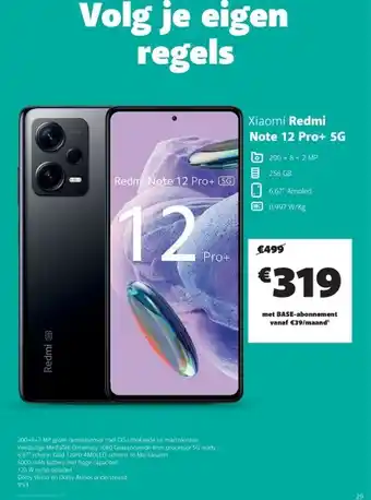 Base Xiaomi redmi note 12 pro+ 5g aanbieding