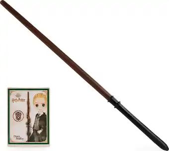 Bol.com Harry potter - draco malfidus toverstaf - met spreukenkaart - 30,5cm aanbieding
