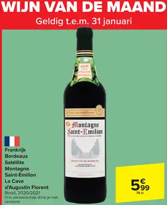 Carrefour Market WIJN VAN DE MAAND aanbieding
