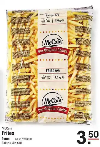 Sligro Mccain Frites 9 Mm aanbieding
