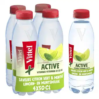 Delhaize 50cl vittel limoen munt aanbieding