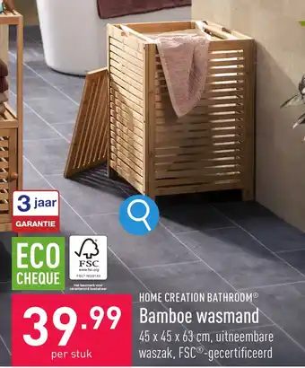 ALDI Bamboe wasmand aanbieding