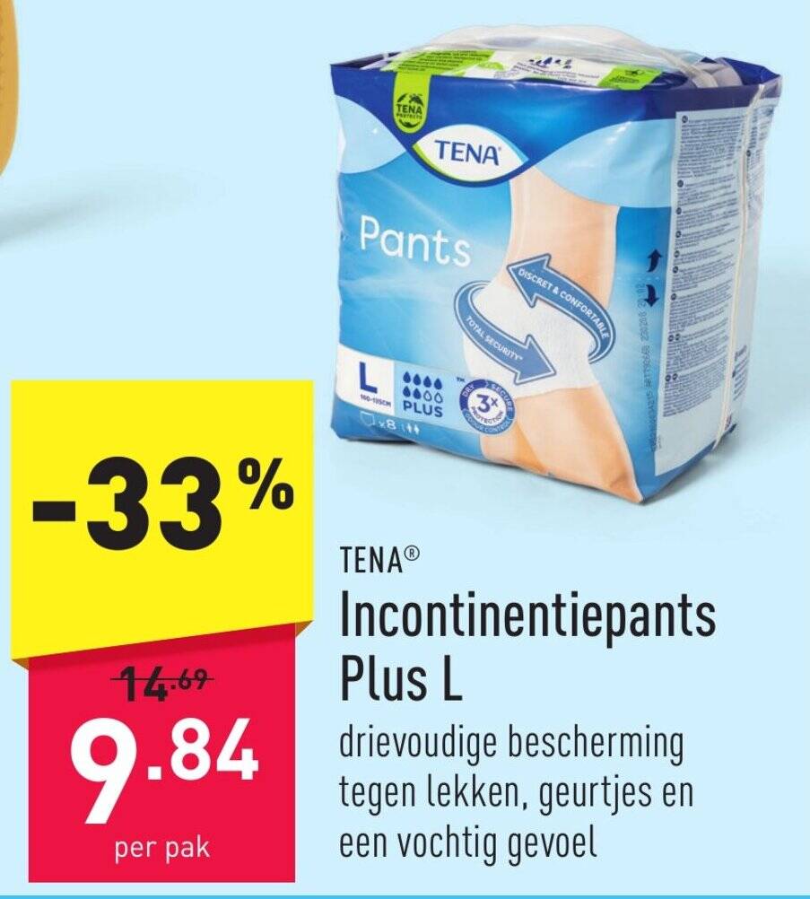 Incontinentiepants Plus L promotie bij ALDI