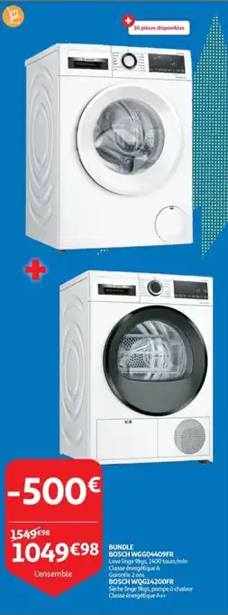Auchan BOSCH WGG04409FR aanbieding