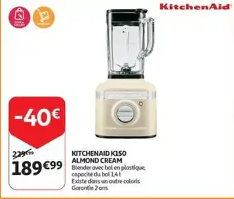 Auchan KITCHENAID K150 ALMOND CREAM aanbieding