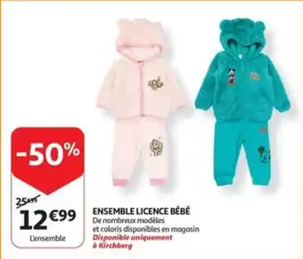 Auchan ENSEMBLE LICENCE BÉBÉ aanbieding