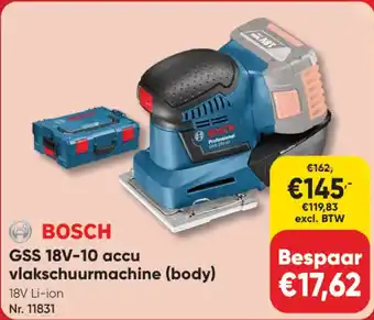 Toolstation GSS 18V-10 accu vlakschuurmachine (body) aanbieding