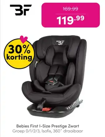 Baby & Tiener Bebies First I-Size Prestige Zwart aanbieding