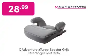 Baby & Tiener X Adventure xTurbo Booster Grijs aanbieding