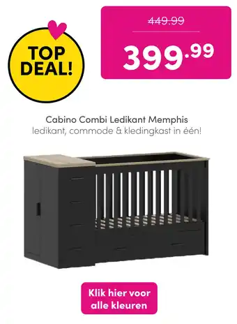 Baby & Tiener Cabino Combi Ledikant Memphis aanbieding