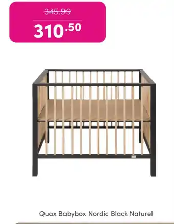Baby & Tiener Quax Babybox Nordic Black Naturel aanbieding