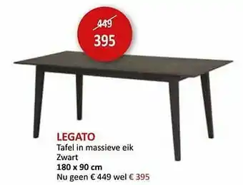 Weba Legato tafel in massieve eik aanbieding