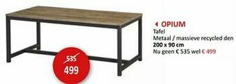 Weba Opium tafel aanbieding