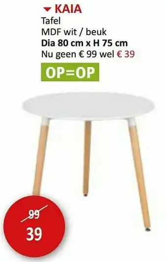 Kaia tafel