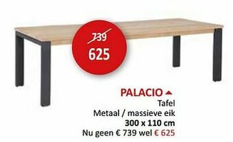 Weba Palacio tafel aanbieding