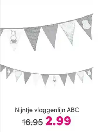 Baby & Tiener Nijntje vlaggenlijn ABC aanbieding