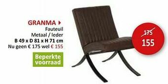 Weba Granma fauteuil aanbieding