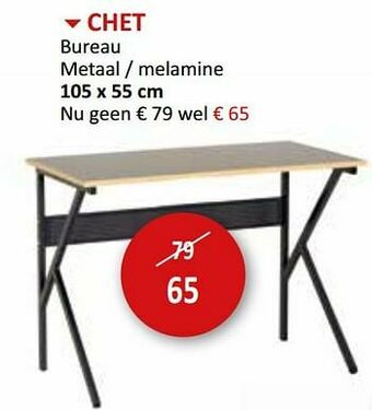 Weba Chet bureau aanbieding