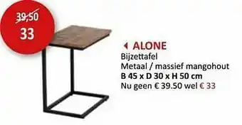 Weba Alone bijzettafel aanbieding