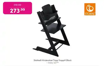 Baby & Tiener Stokke Kinderstoel Tripp Trapp Black + Baby Set aanbieding