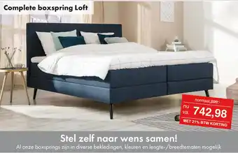 Woonsquare Complete boxspring Loft aanbieding