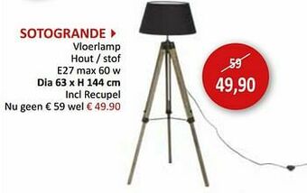Weba Sotogrande vloerlamp aanbieding