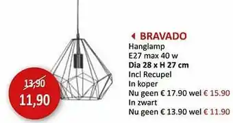 Weba Ravado hanglamp aanbieding