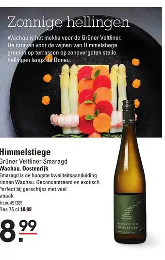 Sligro Himmelstiege Gruner Veltliner Smaragd aanbieding