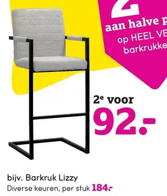 Leen Bakker Barkruk lizzy aanbieding