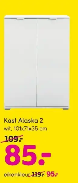 Leen Bakker Kast alaska 2 aanbieding