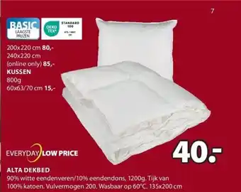 Jysk Alta dekbed aanbieding
