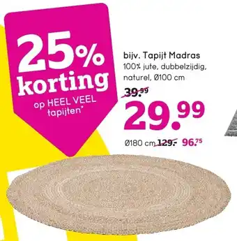 Leen Bakker Tapijt madras aanbieding
