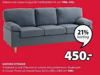 Jysk Gedved zitbank aanbieding
